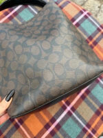 Coach Town Bucket Bag 91512 signature brown black shoulder bag gold chunky tote — photo 13 of 15