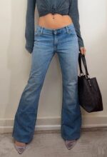 Vanity Women's Jeans Y2K Low 7.5”Rise Flared