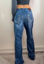Maurices Women's Y2K Mid Rise 10” Bootcut Jeans W34L32.5