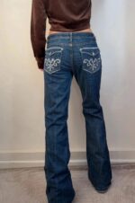 Vigold Women's Y2K Low 8.5”Rise Sweet Flare Jeans