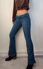 Garage Women's Y2K Ultra Low 6.5”Rise Flare Petite Jeans — photo 2 of 15