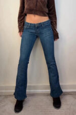 Garage Women's Y2K Ultra Low 6.5”Rise Flare Petite Jeans — photo 3 of 15
