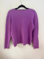 John Lewis Women's 100% Cashmere Lilac Pink V-Neck Jumper Sweater — photo 4 of 12