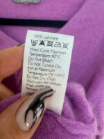 John Lewis Women's 100% Cashmere Lilac Pink V-Neck Jumper Sweater — photo 9 of 12