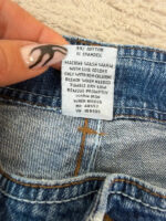 Ellemenno Women's Flare ultra low 7”rise blue jeans — photo 7 of 15