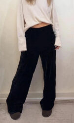 Hobbs Women's Silk Velvet Wide Leg High Rise 12”Trousers — photo 2 of 12