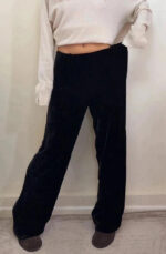 Hobbs Women's Silk Velvet Wide Leg High Rise 12”Trousers — photo 4 of 12
