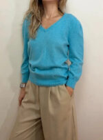 F&F Women's 100% Cashmere V Neck Jumper