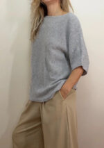 House of Bruar Women's 100% Cashmere Oversized Short Sleeve Jumper — photo 2 of 11