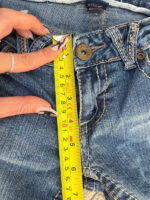 Vanity Women's ultra low 6”rise blue flared jeans W26L31 — photo 10 of 13