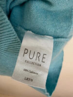 Pure Women's 100% Cashmere Scoop Neck Short Sleeve Knit Fitted Top — photo 7 of 9