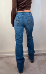 Silver Women's Bootcut Jeans mid 9”rise blue W32L33