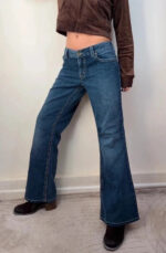 Silver Women's Flare low 8”rise dark jeans — photo 3 of 15