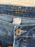 Silver Women's Flare low 8”rise dark jeans — photo 7 of 15