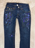 True Religion Women's Custom Hand Painted Bootcut Jeans W29L34 — photo 11 of 15