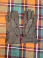Vintage 90s Brown Women’s Lambskin Leather Gloves Size 8 Soft Grain Minimalist — photo 4 of 9