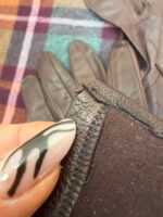 Vintage 90s Brown Women’s Lambskin Leather Gloves Size 8 Soft Grain Minimalist — photo 8 of 9