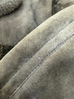 Women's Shearling Sheepskin Fur Cropped Chunky Aviator Jacket — photo 13 of 15