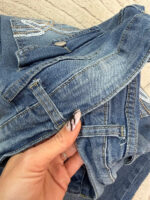 Women's Y2K Flare mid 9”rise blue jeans — photo 12 of 15