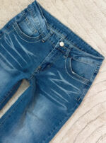 Women's Y2K Flare mid 9”rise blue jeans — photo 2 of 15